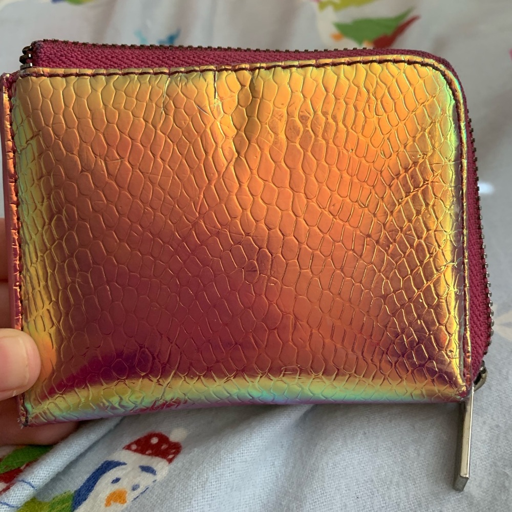 Pink Holographic Wallet